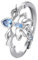 westtrend Genshin Impact Ring Anime und Spiel Peripherie Ring Einstellbare Öffnung Ring Neuvillette Ring...