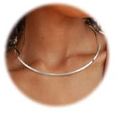 KRFY Collana Donna Delicato Argento 14 K e Oro Donna Unico Acciaio Inossidabile