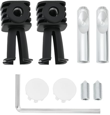 LT Easiyl Lot de 1 kit de boulons de fixation pour WC suspendus compatible avec Geberit compatible avec Grohe 38,8 x 75,5 mm Kit d'ancrage pour WC mural