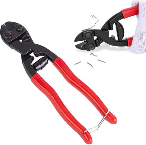 8 Bolt Cutter, Mini Lock Cutter, Heavy Duty Small Wire Cable with Ergonomic Handle Grip, Security Lock, Cutting Tool for Rods, Bolts, Screws, Cables, Rivets