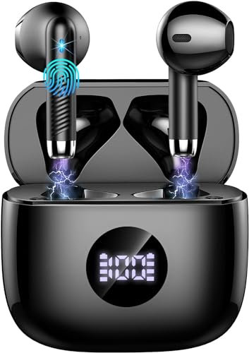 Cuffie Bluetooth Auricolari Bluetooth 5.4, Cuffie Wireless con 4 ENC Cancellazione Rumore Mic, Cuffie in Ear 40 Ore di Riproduzione, Cuffie Senza Filo HiFi Stereo IP7 Impermeabili per Android iOS