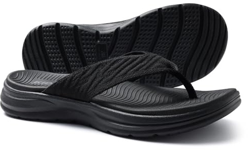 KIDMI Women's Arch Support Flip Flops with Comfortable Cushion Footbed