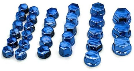 8-20mm Schrauben 30 teile/satz Motorrad Schraube Mutter Kappen Bolzen Abdeckung Dekoration Blau