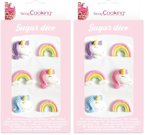 Scrapcooking Déco sucres Licorne 13g (Lot de 2)