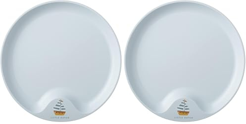 Mepal – Kinderteller Mio – Kleinkind Teller – Kinder-freundlicher Teller – Kinder Geschirr – Mikrowellentauglich – Spülmaschinentauglich – BPA frei – Sailors Bay (Packung mit 2)