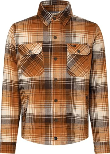 Rokker Houston Rider Motorrad Hemd, camel, M