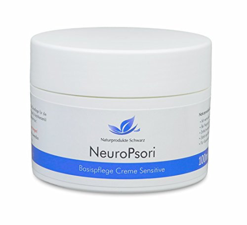 Naturprodukte Schwarz - NeuroPsori Basispflege Sensitive Creme - Bei Hautirritationen, trockener und geröteter Haut, 100ml