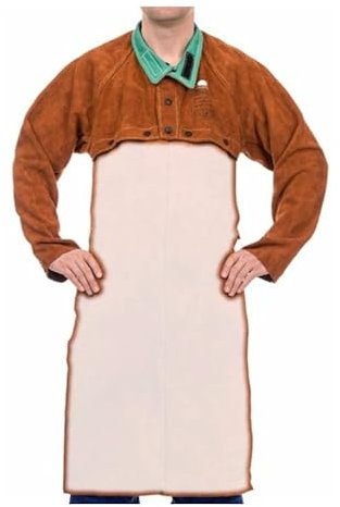 Weldas Sigma LavaBrown 44-7800XXXL - Chaqueta de soldador, talla XXXL, marrón