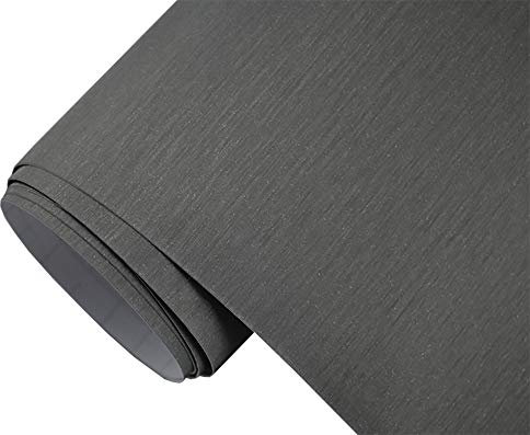 Neoxxim 8.8€/m2 /m Premium - Auto Folie - GEBÜRSTET Aluminium Titan Brushed 200 x 150 cm - blasenfrei mit Luftkanälen ca. 0,15mm dick