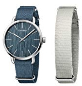 Calvin Klein HerrenArmbanduhr Analog Quarz Stoff K7B211WL