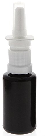 Leere Nasenspray-Flasche mit Fingerzerstäuber Kosmetex Sprühflasche Violettglas Vaporizer, 20ml, Nasen 20ml