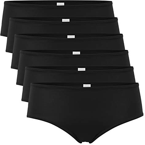 Celodoro Damen Bikini Slip (6er Pack), Klassische Unterhose aus Quick Dry-Fasern