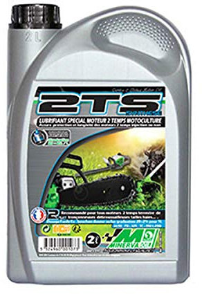 MINERVA OIL HUILE MOTEUR 2 TEMPS MINERVA MOTOCULTURE 2TS SYNTHESE (2L) (100% FRANCE)