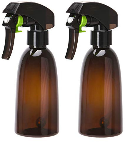 Noverlife 200ml / 7oz Botella de Spray ámbar de Niebla Fina para Peluquero Estilista, Spray de gatillo en Todos los ángulos de 360 ° con Bola de Acero