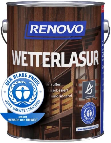 Renovo 2,5Ltr, Wetterlasur 1414 Lärche, Wasserbasiert, für Außen