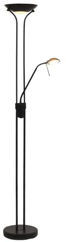 vidaXL LED Stehleuchte Dimmbare Stehlampe Deckenfluter Standlampe Standleuchte Bodenlampe Leselampe Wohnzimmer Lampe Leuchte 23W 180cm