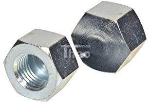 Dresselhaus 20 Stück M8 Hutmuttern, niedrige Form, Sechskant, Stahl, ISO Metric, Klasse 6g, 8 mm, Silber