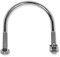 DOJA INDUSTRIAL | Abarcon Cincado M8 | Pack 5 | Medidas: 60 mm o 2 | Acero Cincado | U bolt | Pernos en Forma de U | Uso: Abrazaderas Metalicas para Tubos, Soporte Antena Parabolica