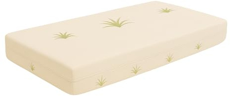 Provence literie Matelas bébé 70x140 cm Hauteur 15 cm Déhoussable Housse Lavable + Alèse Impermèable - Tissu avec Bambou - Hyppoallergénique - Anti-acariens - Mousse Densité 30 Kg/m3