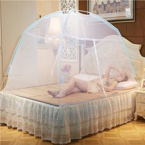 APANA Mobiles Moskitonetz 200x200x160 cm – Mückennetz mit Reißverschluss & Fiberglasgestänge – Insektenschutz Zelt für Camping, Picknick & Urlaub – Pop Up Fliegengitter aus Polyester