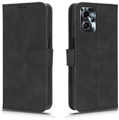 HAOYE Coque pour Motorola Moto G53 5G, Cuir Premium Housse Folio Flip Case, PU + TPU FILP Etui, Flip Cover Portefeuille ave ID Carte de Crédit Slot Fermeture Magnétique, Noir
