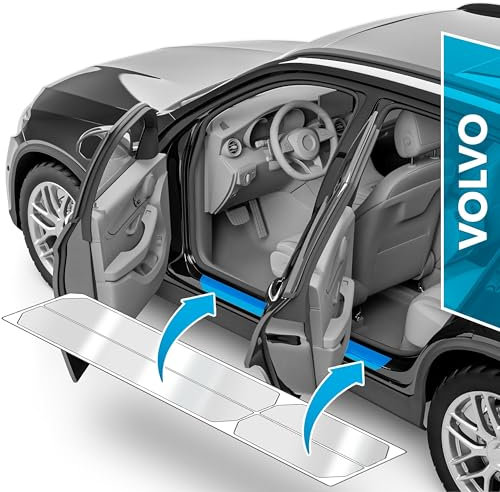 uProtect Auto Einstiegsleisten Schutz für Volvo XC60 2 (II) 246 I 2017-2025 - Schutzfolie Autotür Zubehör Zierleisten Lackschutzfolie Transparent