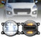 NSLUMO LED-Nebelscheinwerfer DRL Tagfahrlicht für Peugeot 207 208 2008 3008 4008 5008 Frontstoßstange Nebelscheinwerfer Reflektoren Montage Blinker DLR-Lauflicht 2 Stück klare Linse