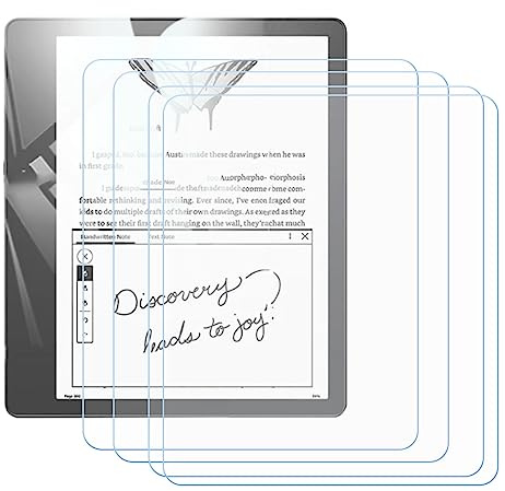 4 Stück Panzerglas Schutzfolie für Amazon Kindle Scribe (10,2), 9H Härte Gehärtetes Glas Panzerglasfolie Anti-Kratzer/Anti-Fingerabdruck/Anti-Fall Displayschutzfolie.
