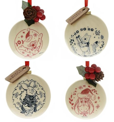 Disney Winnie Puuh Christbaumkugeln, 4 Stück