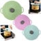 Jorzer Lot de 3 couvercles en silicone de qualité alimentaire pour casseroles et poêles de 32,4/23,9/20,9 cm, couvercles réutilisables à ventouse
