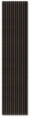 KAISER plastic® Akustikpaneele | Farbe: Eiche dunkelbraun | Wandpaneele in verschiedenen Formaten | Lamellenwand aus Holzfunier und Filz | moderne Wandverkleidung (120 x 60 cm)