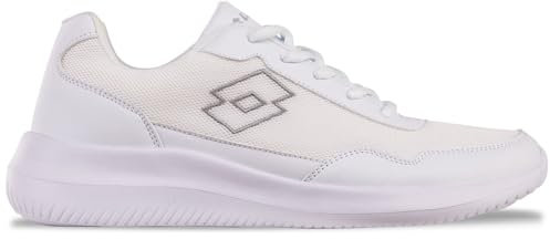 Lotto, Scarpe da Ginnastica Unisex-Adulto, White Lt Grey, 39 EU