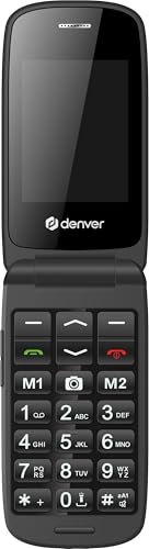 Denver Handy 6,1 cm (2,4 Zoll), SMS, Quandband, Kamera, SOS-Tasten, für Senioren
