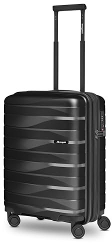 Bergpfeil Kleiner Hartschalen Kabinen-Koffer | Cabin-Trolley 40 x 22 x 55 cm aus hochwertigem Polypropylen-Material | Unisex Koffer nur 2,8 kg | Doppelrollen & TSA-Schloss (Travel)
