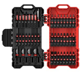 KS Tools - 515.2302F - Coffret d'embouts de vissage à chocs - coffret d'embouts visseuse 1/4 - 76 pièces d'embouts de visseuse à chocs