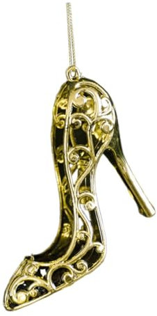 Folpus Weihnachtsbaum-Anhänger zum Aufhängen, Weihnachtsdekoration, Weihnachtsschmuck für Kamin, Zuhause, Party, Urlaub, Schuh 4.5x10x8.5cm