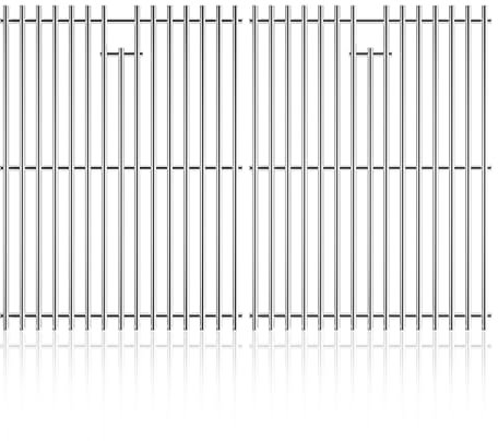 jkxoo Grillrost aus Edelstahl, 38,1 cm, für Weber 7522, Spirit 200, Spirit E200, S200, S210, E210, Spirit 500, Genesis Silver A, Grillersatzteile für Weber 7521 7522 7523 65904 65905