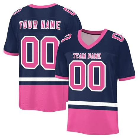 Generisch Herren Personalisiert American Football Trikot Individuelle Fußball Trikot Football Jersey Rugby T-Shirts Stitched/Printed Namen Number Sports Uniform Damen Kinder 2025 Angebote(19)