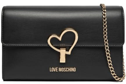 Love Moschino Tasche aus schwarzem PU-Kunststoff, Schwarz, Einheitsgröße