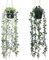Olrla Lot de 2 Fausses Plantes suspendues avec Pot pour étagères, Bureaux, Chambre à Coucher, Salle de Bain, décoration extérieure (Eucalypse)