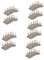 Mikikit 5sets Mini Wooden Arch Bridge Outdoor Decor Terrarium Decoration Miniature Mini House Dollhouse Arch Bridge Garden Bridge Garden House Bridge for Doll For Garden Home Decor 2pcs*5