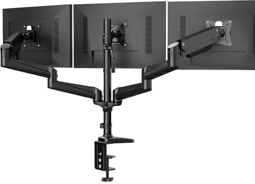 Monitor Stand, Triple Monitor Stand Adjustable Mount Arm 13 Inch to 32 Inch