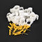 20pcs 16/20/25/32mm PPR Pipe Clamp Gas Pipe Fixed Buckle with Screws e with Screws Clamp Plastic Gas PVC (20mm+Screws 20pcs)