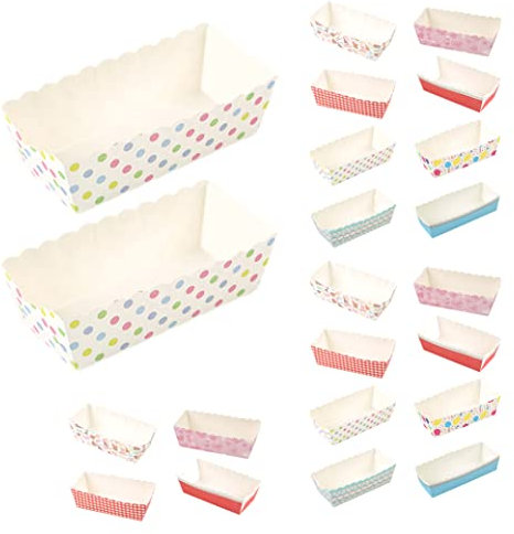 CUCUFA Partita de pan de papel, 100 piezas de papel desechable para hornear alojamiento, bandeja para hornear rectangular, moldes para pasteles de gasa de pan de