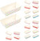 CUCUFA Partita de pan de papel, 100 piezas de papel desechable para hornear alojamiento, bandeja para hornear rectangular, moldes para pasteles de gasa de pan de