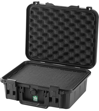 TOMcase ECO30 Schutzkoffer wasserdicht 29x22x10,5 cm - ECO Hardcase | Transportkoffer aus recyceltem Kunststoff mit Rasterschaumstoff - Hartschalenkoffer für Kamera, Werkzeug, Drohne & Technik