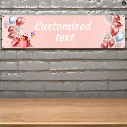 Anpassbares Banner, personalisiertes Geburtstagsbanner