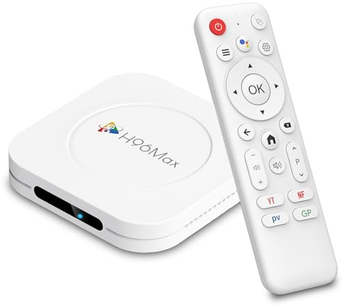 Android 14 TV Box, 4Go RAM 128Go ROM, LEFFOT M1 Plus 4K UHD Boîtier TV | Boîtier TV Android avec Décodage 8K, Contrôle Vocale, WiFi 6 BT 5.4 100M Ethernet, HDR10, RK3528 Quad-Core A53