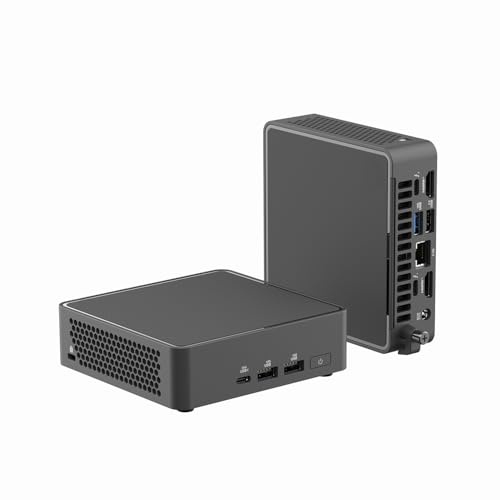 WEELIAO NUC 15 Pro NUC15CRKI3 Mini PC, Core 3 100U Hexa-Core, Wi-Fi 7, Thunderbolt 4, 2.5GbE, Windows 11 Pro, Black, 1.5x4.6x4.4 Inch(Barebone system)