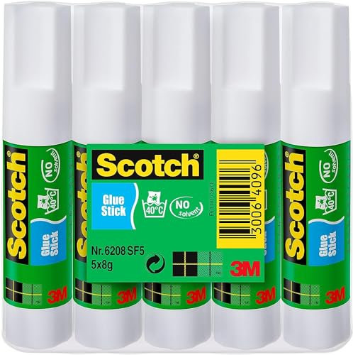Bâton Office Lot de 1 Lot de 5 batons de colle économique de 8 grammes Scotch 85372